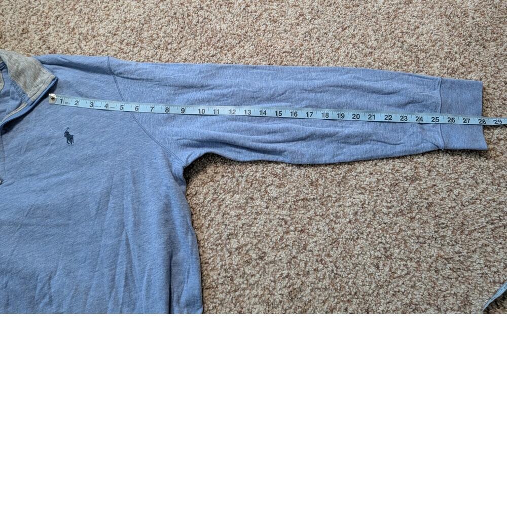 POLO Ralph Lauren 1/4 zip Men's Hoodie/Sweatshirt Performance cotton knit ; LG - Picture 7 of 9